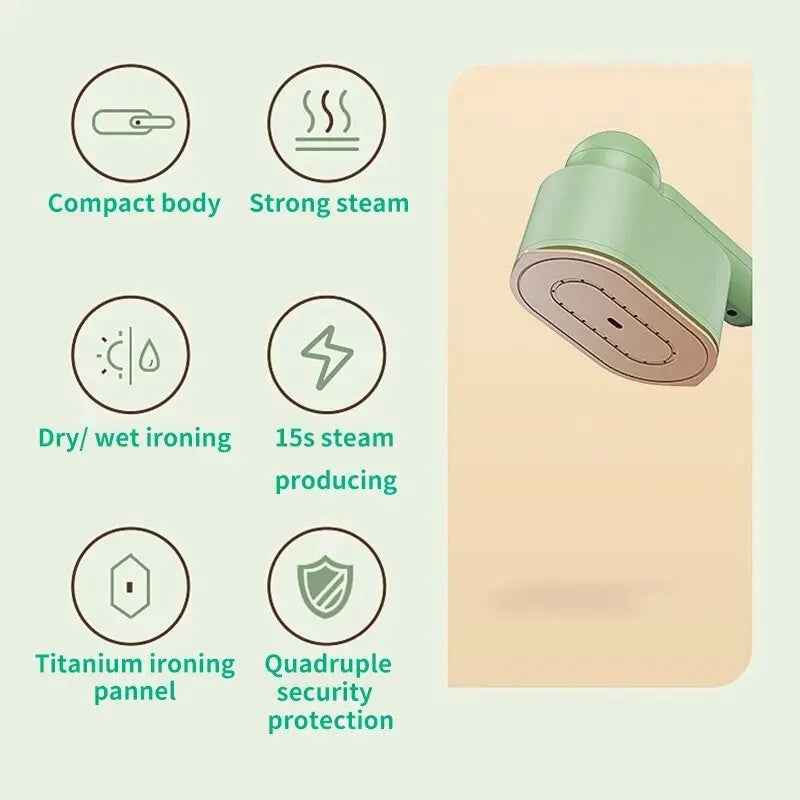 Household 1200W Powerful Garment Steamer Portable Mini Steam Iron With Foldable Handle Ironing Machine For Clothes
