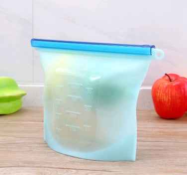 Silicone fresh-keeping bag vacuum sealed bag food  storage bag refrigerator food fruit storage bag