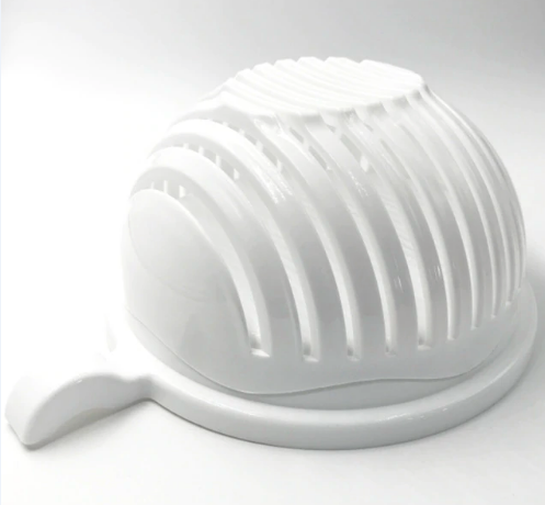 2-in-1 Salad Cutter Bowl – Quick Fruit & Vegetable Slicer (Easy & Safe)